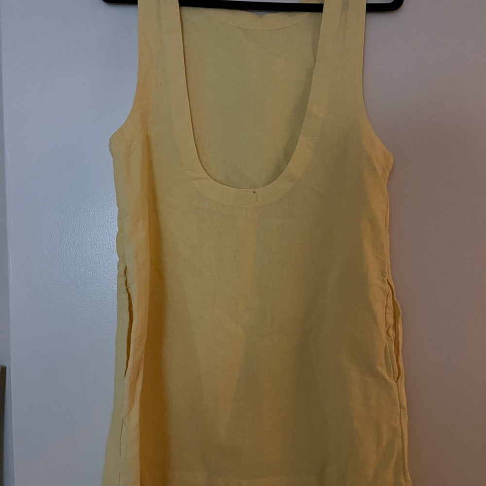 Free People Full Of Sunshine Cotton-Linen Mini Dress - Picture 2 of 2